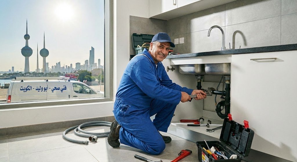 فني صحي في الكويت - خدمات سباكة وتسليك مجاري احترافية